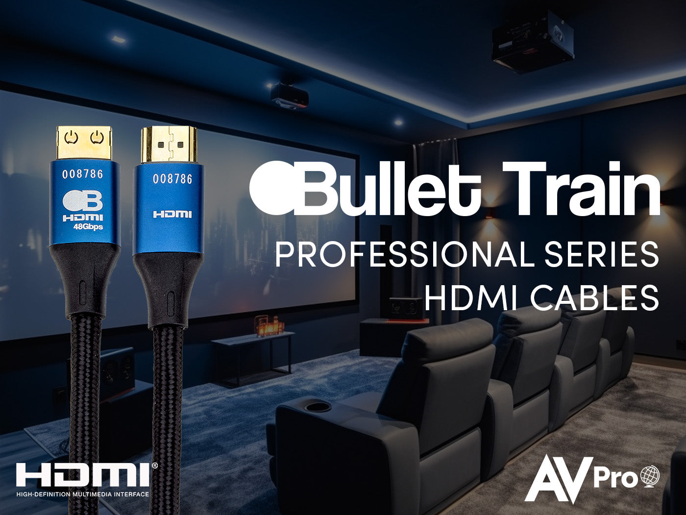 Introducing the Bullet Train Professional Series HDMI Cables – Built for Performance