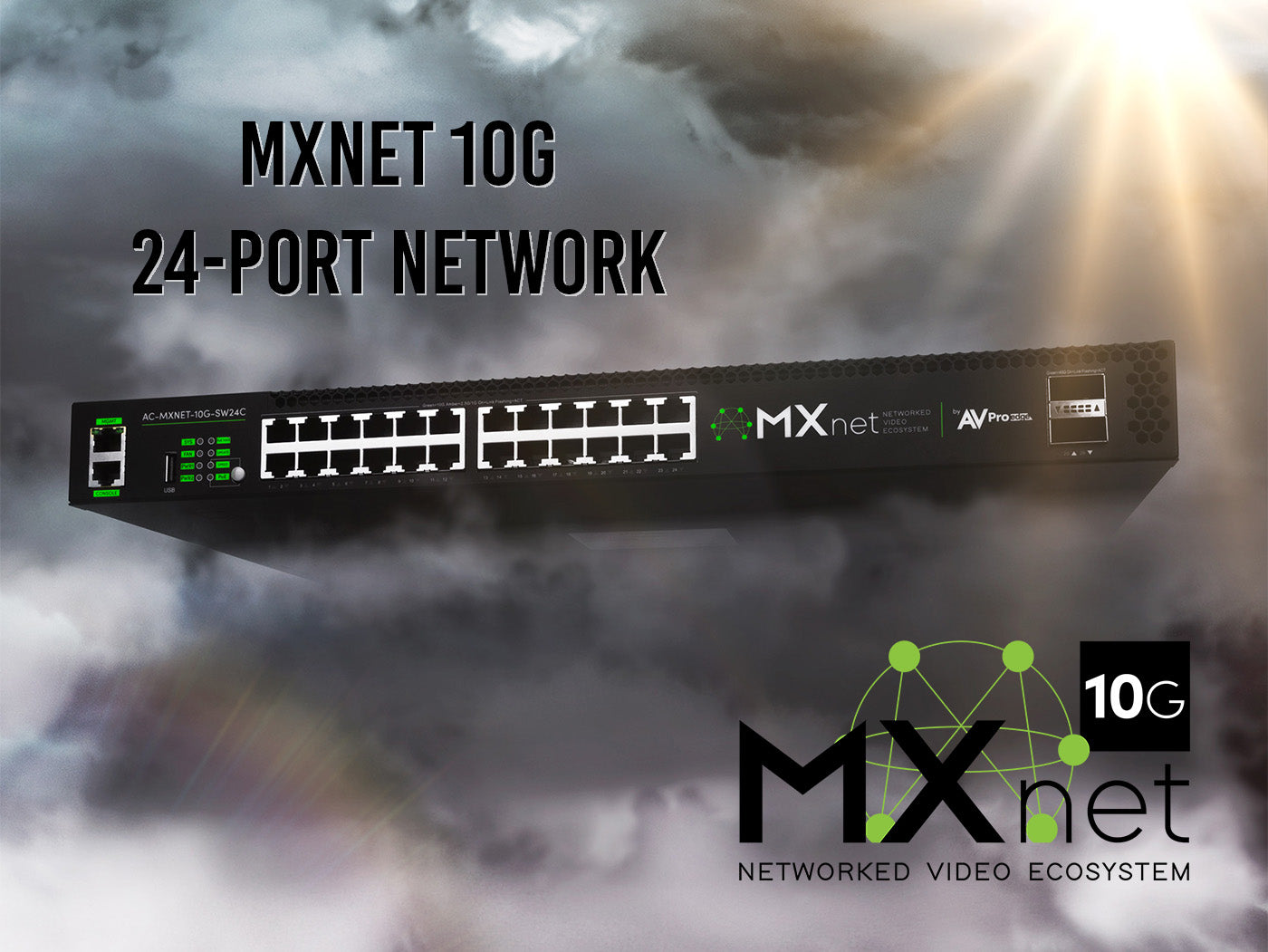 AC-MXNET-10G-SW24C 10 Gig PoE Switch
