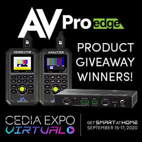 AVPRO EDGE ANNOUNCES PRODUCT GIVEAWAY WINNERS