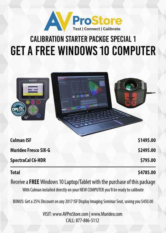 Murideo Calibration Packages on Special this Month