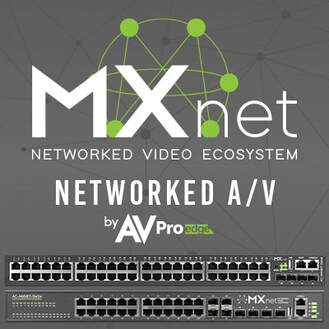 AVPRO EDGE LAUNCHES NETWORKED AV SOLUTION WITH MXNET