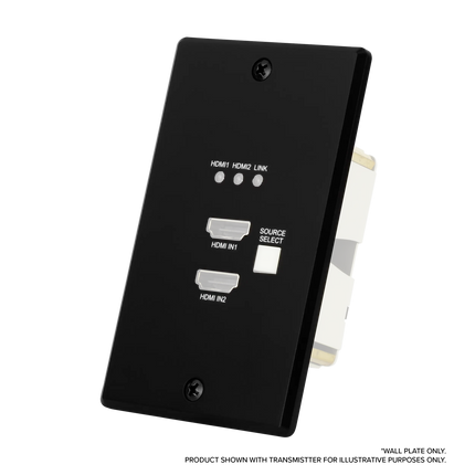 ConferX Low-Profile Dual HDMI Wall Plate Transmitter via HDBaseT