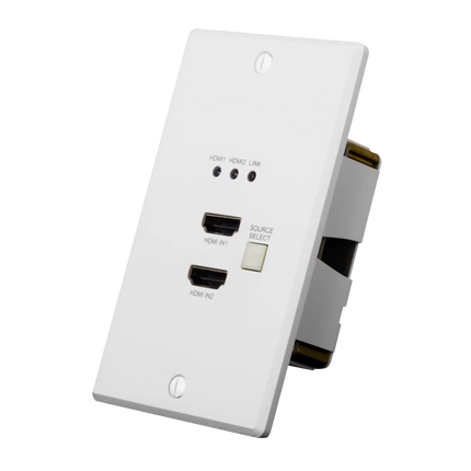 ConferX Low-Profile Dual HDMI Wall Plate Transmitter via HDBaseT