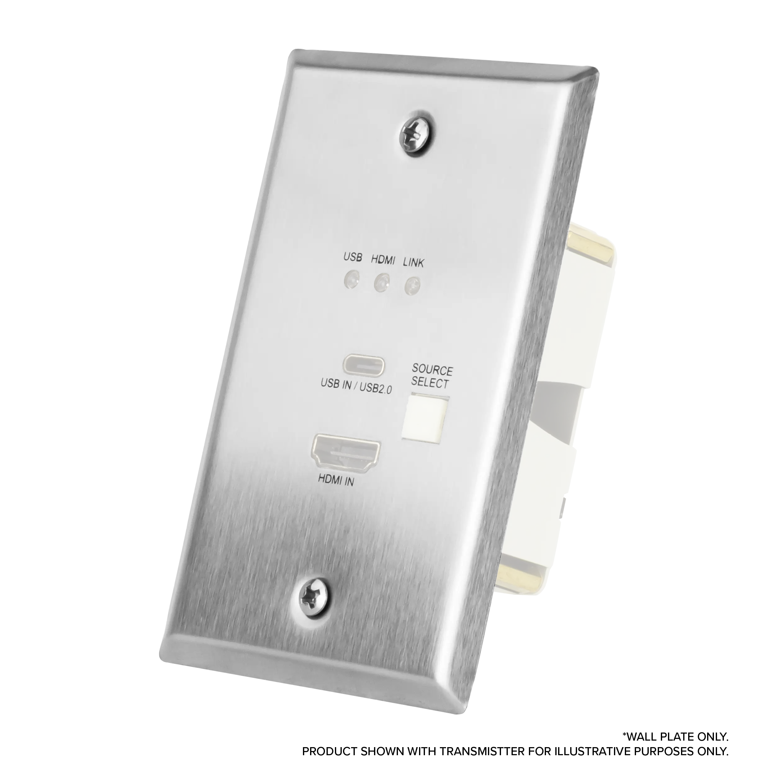 ConferX Low-Profile HDMI/USB-C Wall Plate Transmitter via HDBaseT ConferX Low-Profile HDMI/USB-C Wall Plate Transmitter via HDBaseT