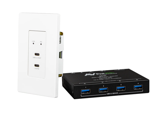 100M USB 3.2 Gen 1 Wall Plate Extender Kit