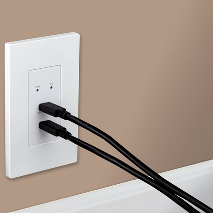 100M USB 3.2 Gen 1 Wall Plate Extender Kit