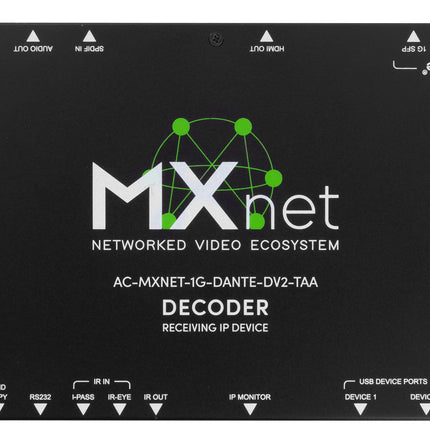 TAA - MXnet 1G Evolution II Decoder with Dante – AVPro Global