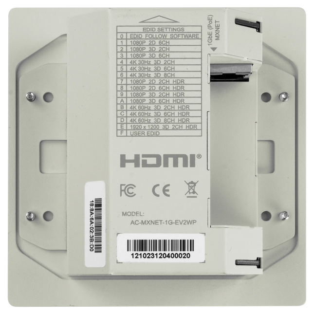 MXnet 1G Evolution II Wall Plate Encoder