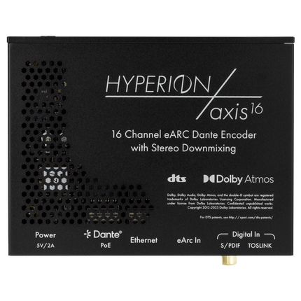 Hyperion Axis16 16-Channel eARC AoIP Processor