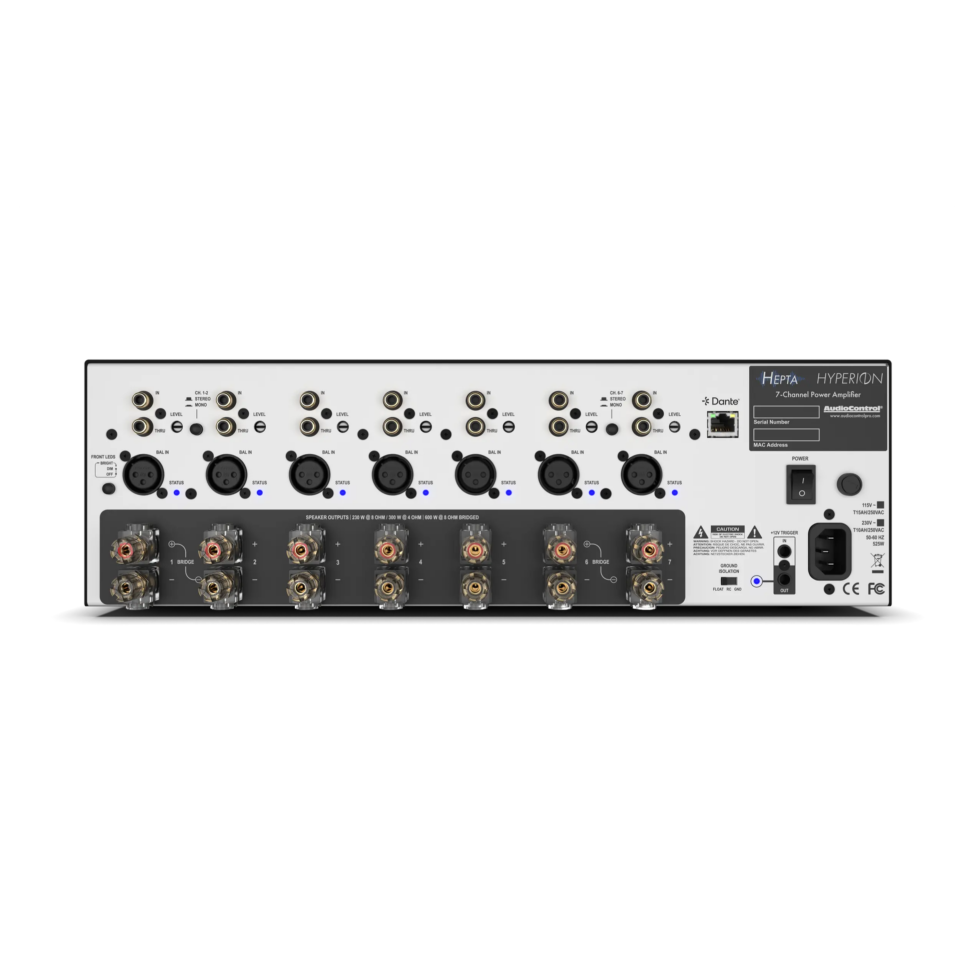 Hyperion Hepta Premium Class-H 7-Channel Amplifier