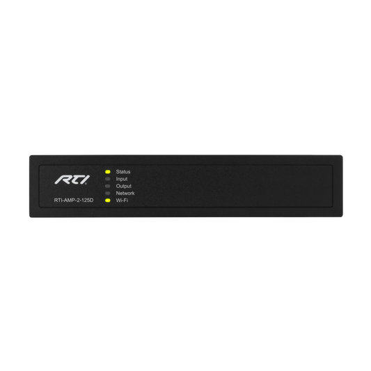 RTI-AMP-2-125D - 2 Channel 125W 8Ω, 1 Channel 70/100V 250W DSP Matrix Amplifier with Dante
