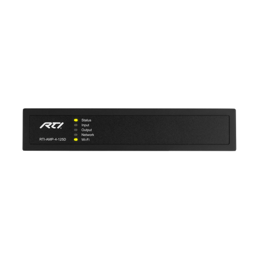 RTI-AMP-4-125D - 4 Channel 125W 8Ω, 2 Channel 70/100V 250W DSP Matrix Amplifier with Dante