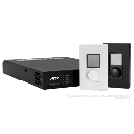 RTI-AMP-4-125 - 4 Channel 125W 8Ω, 2 Channel 70/100V 250W DSP Matrix Amplifier