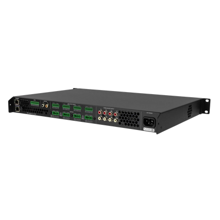 RTI-AMP-8-125D - 8 Channel 125W 8Ω, 4 Channel 70/100V 250W DSP Matrix Amplifier with Dante
