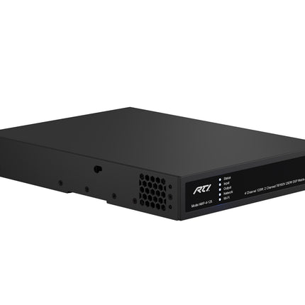 AMP-4-125 - 4 Channel 125W 8Ω, 2 Channel 70/100V 250W DSP Matrix Amplifier