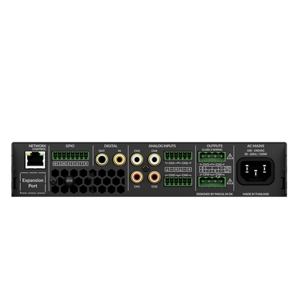 AMP-4-125 - 4 Channel 125W 8Ω, 2 Channel 70/100V 250W DSP Matrix Amplifier
