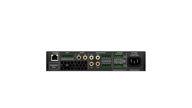 AMP-4-125 - 4 Channel 125W 8Ω, 2 Channel 70/100V 250W DSP Matrix Amplifier