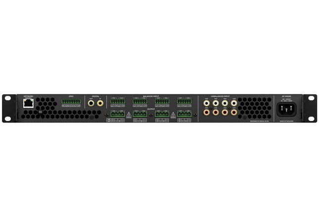 AMP-8-125 - 8 Channel 125W 8Ω, 4 Channel 70/100V 250W DSP Matrix Amplifier