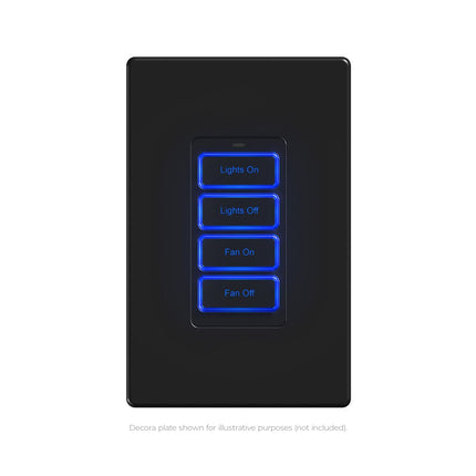 KP-4 - 4 Button In-Wall PoE Keypad Controller