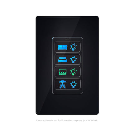 KP-4 - 4 Button In-Wall PoE Keypad Controller