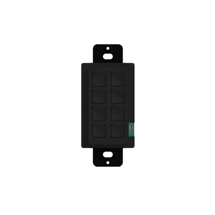 KP-8 - 8 Button In-Wall PoE Keypad Controller