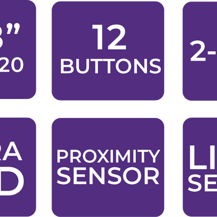 KX2 2.8 inch In-Wall Touchpanel Keypad