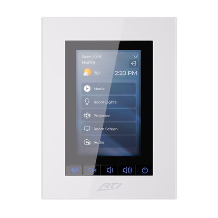 KX4 4 inch In-Wall Touchpanel Keypad w/ Control Processor